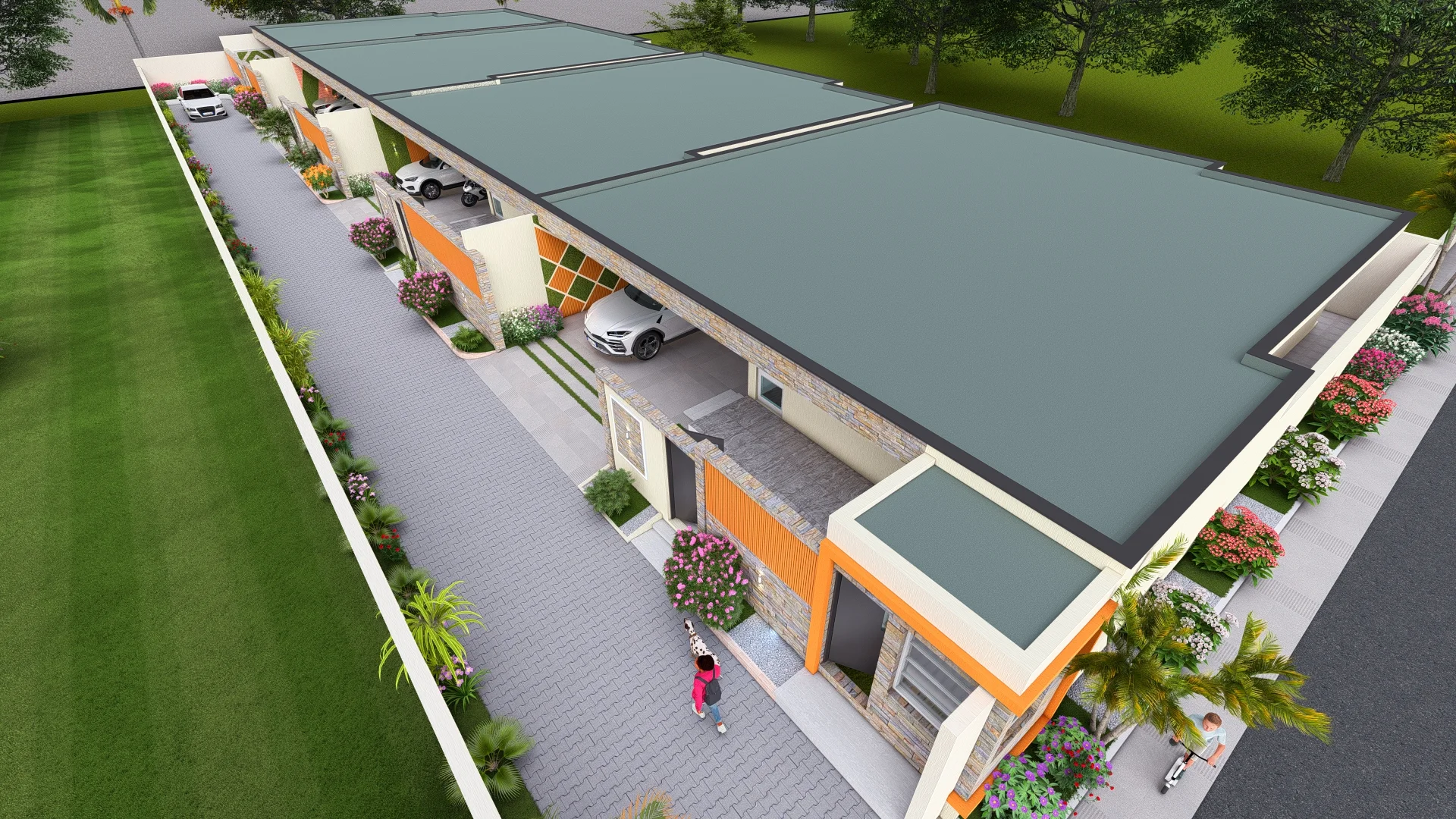 Trois villas basses de 4 pièces Yamoussoukro